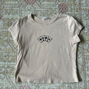 Reformation Playing Cards Muse Tee Size small